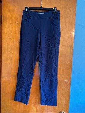 Women’s Navy Stretch Ponte Slim Pants